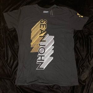 Black Mens Sean John Slim fit men’s cotton shirt